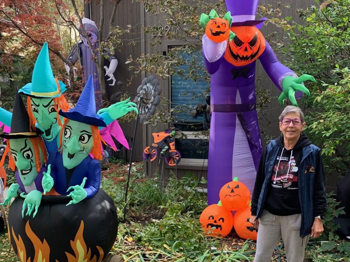 Decorated Evanston house marks Halloween – and plenty of other occasions